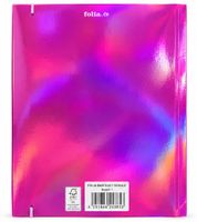 folia Basteln 1 Schule Sammelmappe DIN A3 – Holografische Zeichenmappe mit Gummibandverschluss **B-Ware – geprüft** Pink