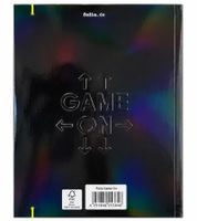 folia Game On Sammelmappe DIN A3 – Glänzende Zeichenmappe mit Gaming-Motiven und Gummibandverschluss **B-Ware – geprüft** Schwarz