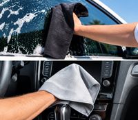 4 Stück WALSER Mikrofasertücher 40 x 40 cm – Vielseitige Reinigungstücher für Auto, Küche & Haushalt **B-Ware – geprüft** Mehrfarbig