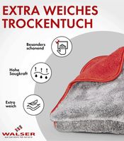 Panno in microfibra premium WALSER EXPERT, circa 48 x 42 cm, per auto e casa – **Articolo di seconda scelta (B-Ware) – controllato** – Rosso/Grigio
