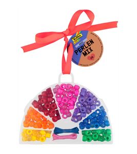 Set de Abalorios folia Basic de 170 Piezas con 168 Cuentas de Colores Ø9mm y 2 Cordones Elásticos, Kit para Crear Pulseras y Joyas **Producto de segunda selección – probado** Multicolor