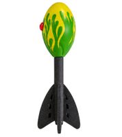 Cohete lanzable DUSSAL con efecto silbador – Juego de lanzamiento al aire libre para niños **Producto de segunda categoría (B-Ware) – revisado** Verde/Amarillo