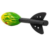 Cohete lanzable DUSSAL con efecto silbador – Juego de lanzamiento al aire libre para niños **Producto de segunda categoría (B-Ware) – revisado** Verde/Amarillo