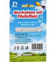 Cohete lanzable DUSSAL con efecto silbador – Juego de lanzamiento al aire libre para niños **Producto de segunda categoría (B-Ware) – revisado** Verde/Amarillo