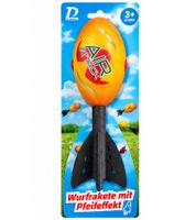 Cohete lanzable DUSSAL con efecto silbador – Juego de lanzamiento al aire libre para niños a partir de 3 años **Producto de segunda categoría (B-Ware) – revisado** Naranja/Amarillo
