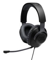 Auriculares Gaming JBL Quantum 100 con Micrófono Desmontable, Altavoces de 40mm, JBL QuantumSOUND, Conector de 3,5mm y Almohadillas Viscoelásticas **Producto de segunda selección – probado** Negro