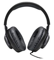 Auriculares Gaming JBL Quantum 100 con Micrófono Desmontable, Altavoces de 40mm, JBL QuantumSOUND, Conector de 3,5mm y Almohadillas Viscoelásticas **Producto de segunda selección – probado** Negro