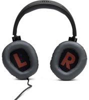 Auriculares Gaming JBL Quantum 100 con Micrófono Desmontable, Altavoces de 40mm, JBL QuantumSOUND, Conector de 3,5mm y Almohadillas Viscoelásticas **Producto de segunda selección – probado** Negro