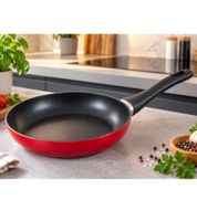 Sartén Krüger Ø 20 cm – Sartén de aluminio de alta calidad con revestimiento antiadherente, apta para inducción, **Producto de segunda categoría (B-Ware) – revisado** Rojo/Negro