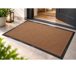 Felpudo Andiamo «Turin» 80 x 120 cm – Alfombra de entrada para interiores y exteriores – Color marrón **Producto de segunda categoría (B-Ware) – Revisado** marrón 