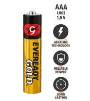 16-Pack Energizer Eveready Gold AAA Alkaline Batteries – 1.5 V – Micro LR03 – 8+8 Bonus Pack **B-Stock – Inspected** Gold