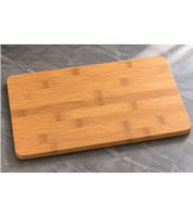 Practical KESPER cutting board made of FSC®-certified bamboo, featuring 2 recessed handles; wooden board approx. 43 x 26 cm **B-stock – inspected** Brown