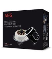 AEG HM3310 3 Series Hand Mixer with 5 Adjustable Speed ​​Settings, 450W – **B-Stock (Refurbished/Checked)** – Black