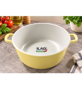Ø 24 cm cooking pot with high-quality ILAG XERADUR 3 non-stick coating – versatile pot **B-stock – inspected** – Yellow