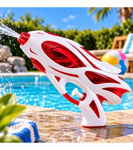 partytime Splash Water Gun for action-packed water fun – summer toy with trigger **B-stock – inspected** White/Red