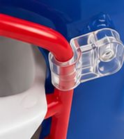 Casco porta-snack per football americano – Set di 4 ciotole per patatine, salse e dolci. Preparati per il Super Bowl 2027! Disponibile nelle combinazioni di colori bianco/rosso/blu o blu/rosso/bianco.