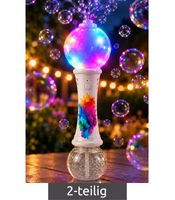 partytime LED Bubble Wand, approx. 23 cm, includes 80 ml of bubble solution & 3x 1.5 V AA batteries **B-stock – inspected** – Multicolored