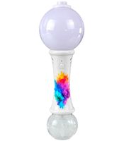 partytime LED Bubble Wand, approx. 23 cm, includes 80 ml of bubble solution & 3x 1.5 V AA batteries **B-stock – inspected** – Multicolored