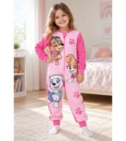 Disney PAW Patrol children’s pajama onesie for girls – PAW Patrol-themed sleepwear/loungewear, pink