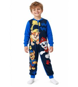 Disney PAW Patrol Boys' One-Piece Pajama Jumpsuit – PAW Patrol Themed Sleepwear/Loungewear, Blue