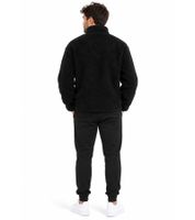 Veste en polaire Sherpa pour homme bruno banani – Logo de la marque sur la poche poitrine – Noir