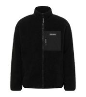 Veste en polaire Sherpa pour homme bruno banani – Logo de la marque sur la poche poitrine – Noir