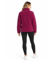 Giacca in pile Sherpa da donna bruno banani, con logo del brand sulla tasca pettorale, modello effetto teddy, colore viola