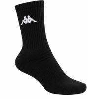 Lot de 10 paires de chaussettes de sport Kappa – Chaussettes type tennis en coton avec logo – Noir/Bleu foncé