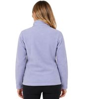 Giacca in pile da donna MAUI SPORTS – modello avvolgente con zip e maniche lunghe – color lavanda/lilla