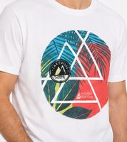 T-shirt pour homme Lakeville Mountain Apo à col rond et motif tropical LVM110249 – Blanc